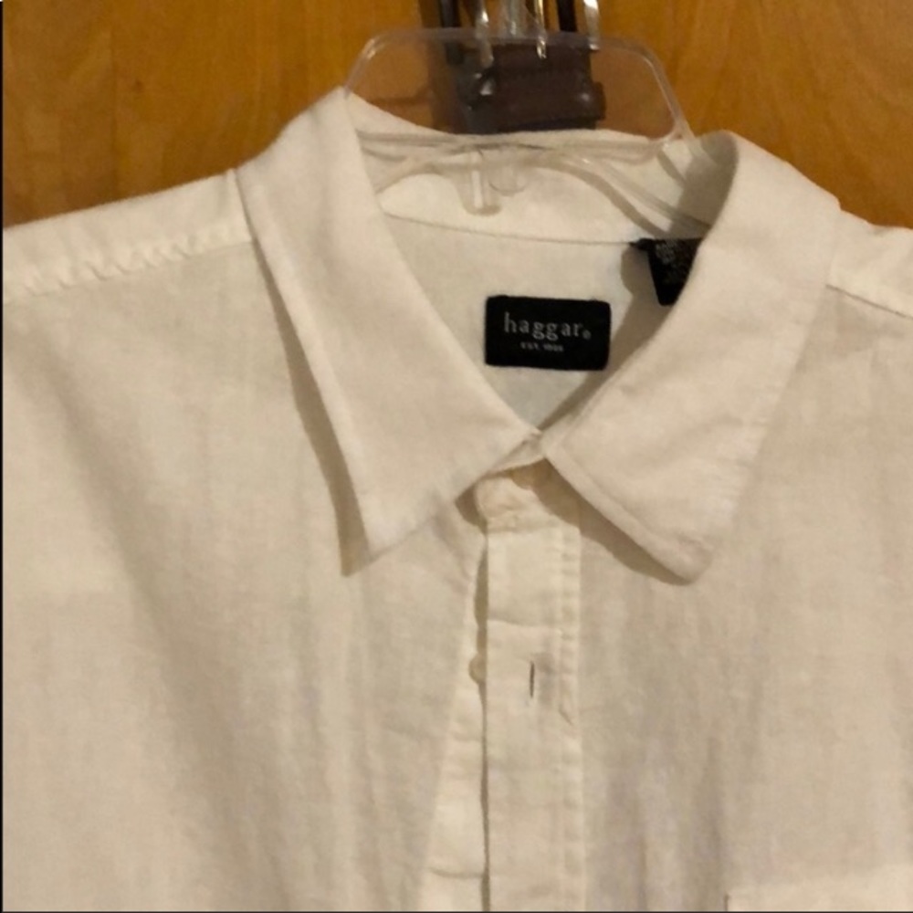 Haggar Long Sleeve Button Down Shirt